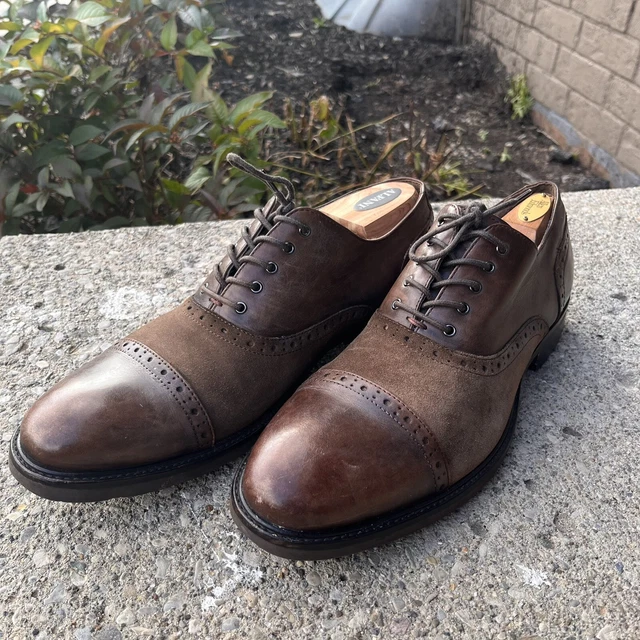Aston grey kindu sales cap toe oxford