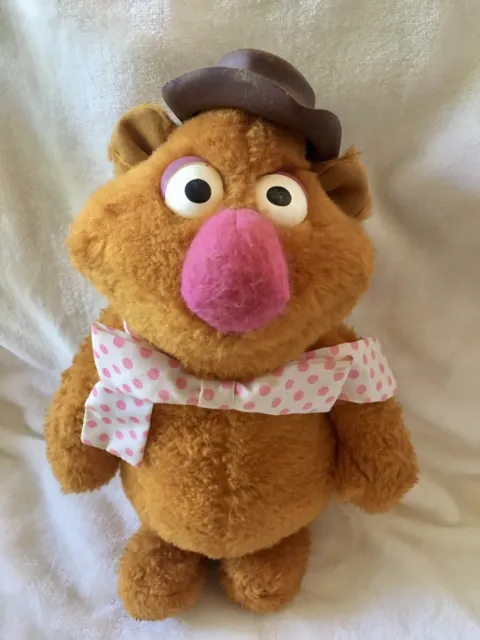 Fisher Price Fozzie Bear 851 Stuffed Animal Toy Vintage 1976 Muppets 13"