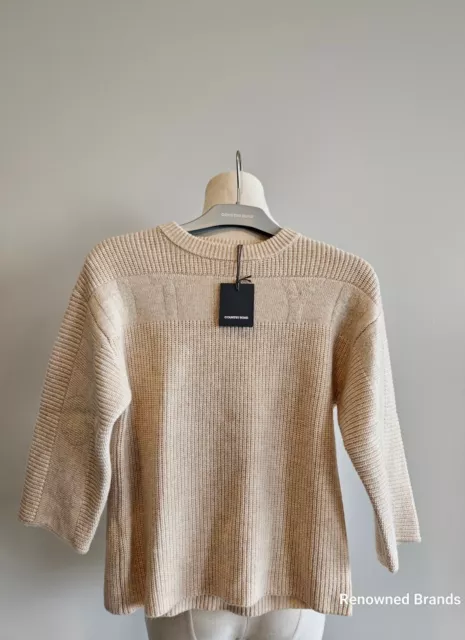 COUNTRY ROAD GIRLS GOLD LOGO KNIT JUMPER size 4-5 BNWT RRP$79.95