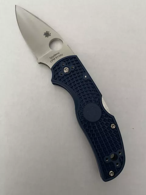 Spyderco Knives Native 5 Lockback Dark Blue FRN S110V C41PDBL5 FACTORY SECOND