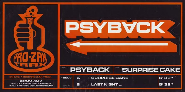 Psyback - Surprise Cake (12")