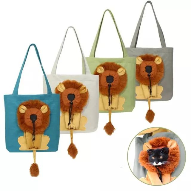 Bag Portable Lion-Shaped Puppy Bag Cat Package Pet Knapsack Shoulder Bags