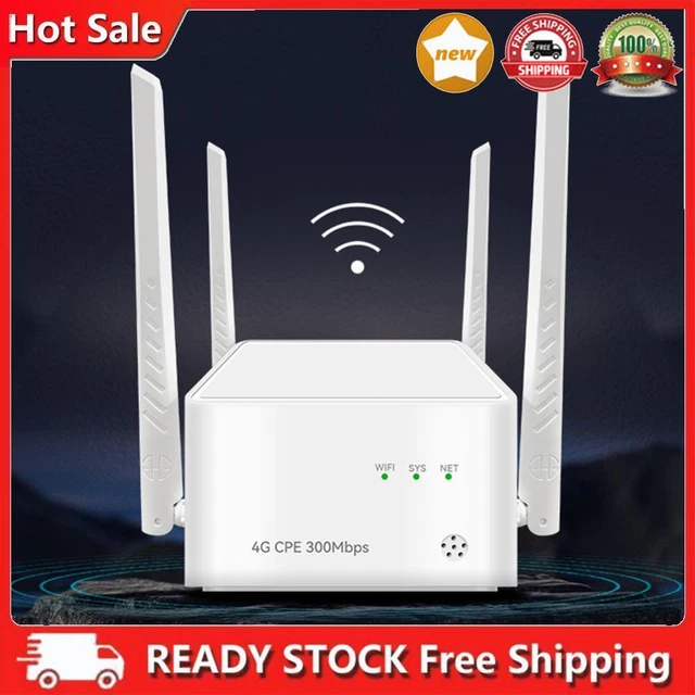 4G CPE ROUTER WiFi Modem 32 Users LTE/PPPOE Gigabit Router 300Mbps Home ...