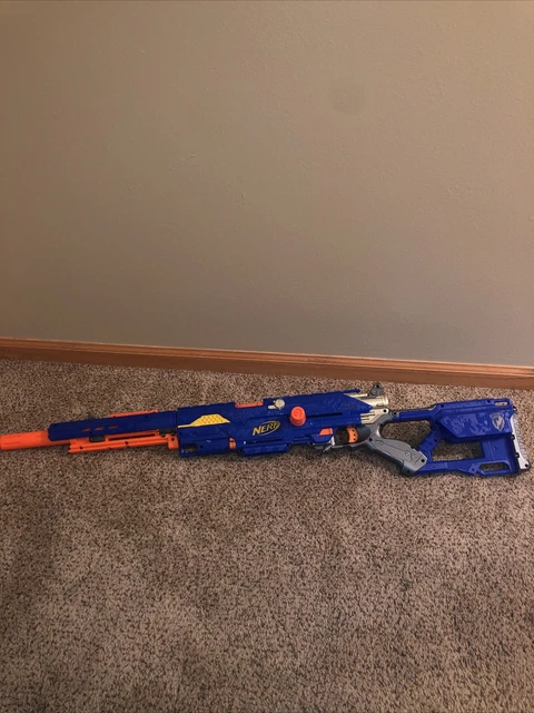 RARE NERF N-STRIKE LongStrike CS-6 Sniper Rifle W/ Detachable Barrel ...
