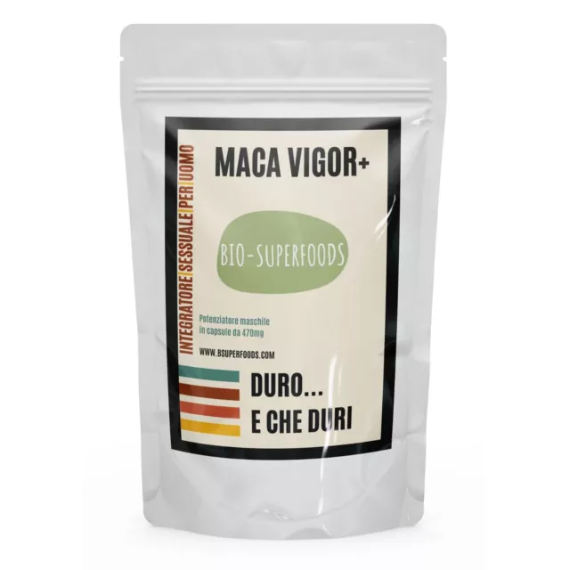 MacaVigor Plus Integratore Sessuale Extra Forte Erezione Stimolante Potenza Pene