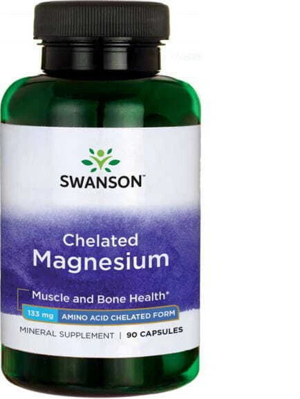 Albion chélate de magnésium Magnésium chélaté 133mg 90 gélules SWANSON