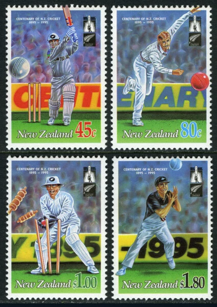 New Zealand 1994 MNH 4v, Cricket, Sports