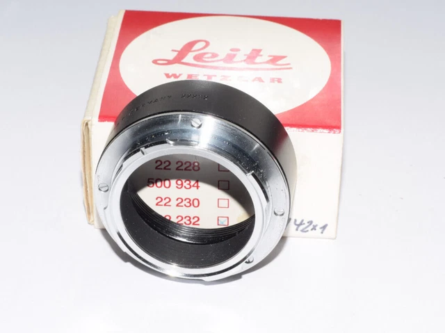 LEICA LEITZ #22232 Adapter for M42 Lens For Leica M Mint w/ Box £159.54 ...