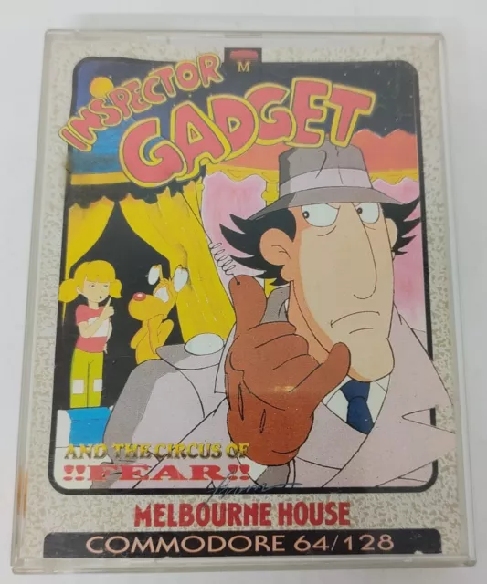 Inspector Gadget Commodore 64 Tape Game Complete Working *HARD TO FIND 1ST ISSUE