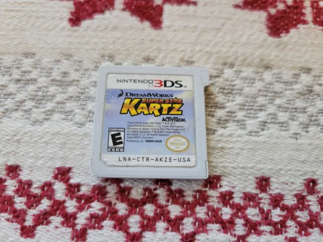 DreamWorks Super Star Kartz (Nintendo 3DS, 2011) Authentic - Tested and Works!
