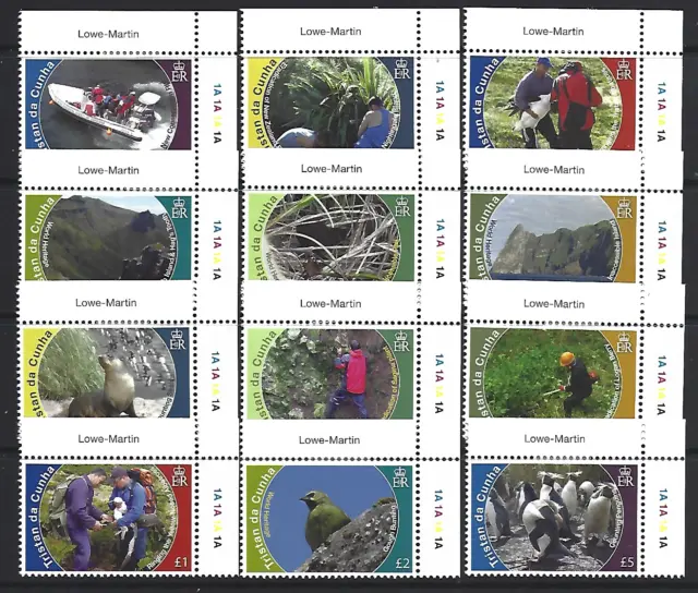 Tristan Da Cunha 2010 Sg993-1004 Conservation Set Marginals