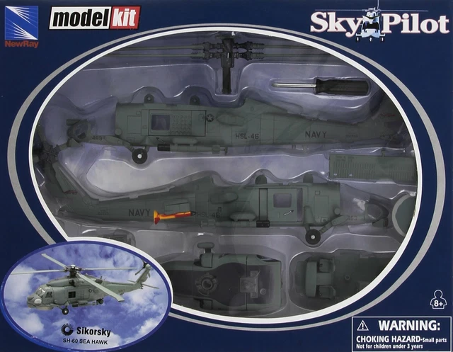 New Ray Sikorsky SH-60 Hawk Helicopter Military Sky Pilot Model Brand New in Box