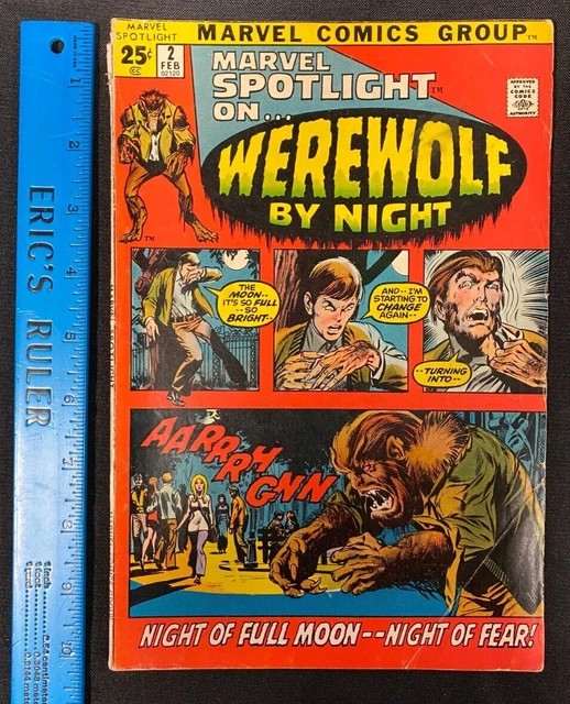 1972 Feb Issue 2 Marvel Spotlight 1st Appearance Werewolf By Night (NM)