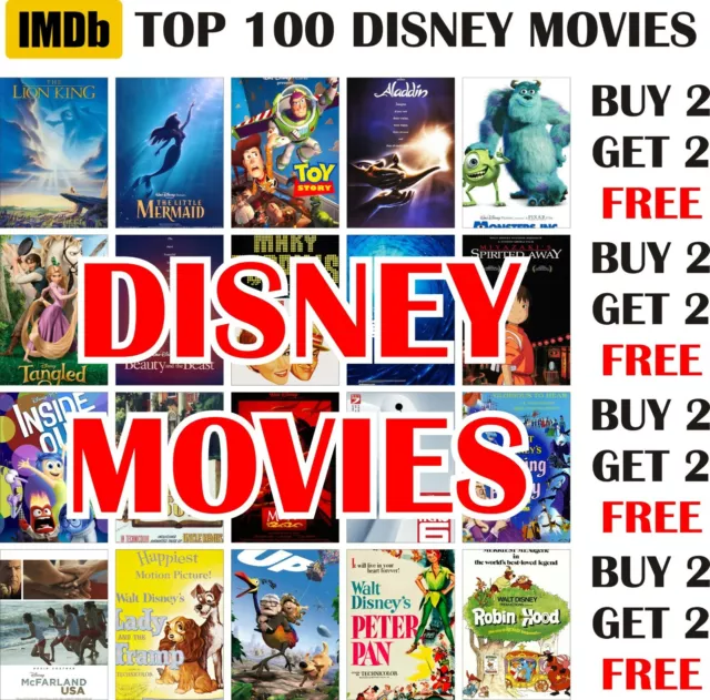 IMDb Top 100 Best Disney Movies Posters A4 A3 Size BUY 2 GET 2 FREE (pt21)