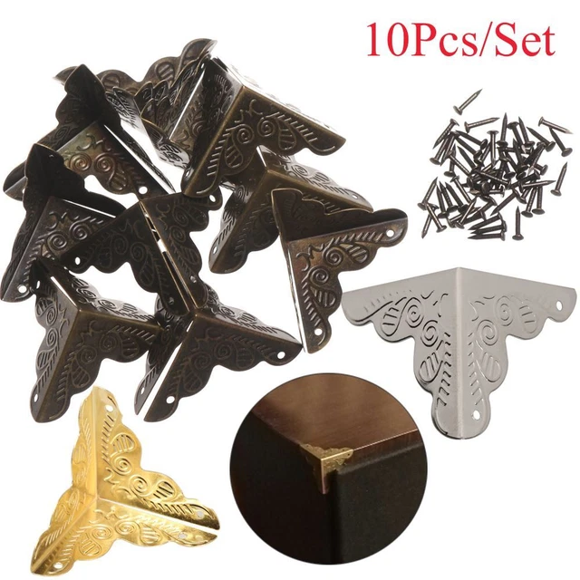 Metall Antike Bronze Klammern an der Ecke Corner Protector Dekoration der Box