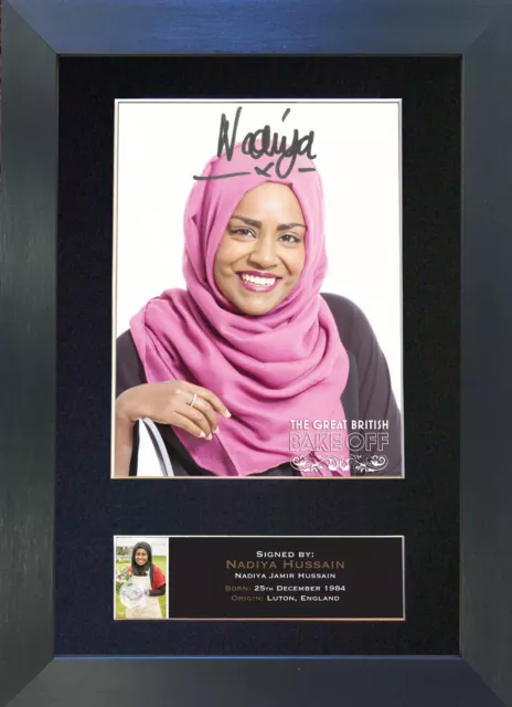 NADIYA HUSSAIN Signed Mounted Reproduction Autograph Photo Prints A4 595