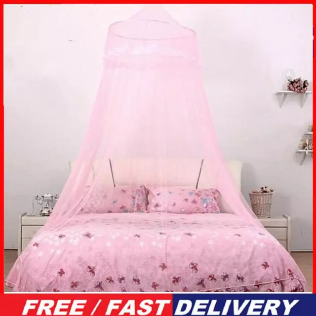 Children Bed Canopy Hanging Mosquito Net Princess Dome Bed Tent (Pink)