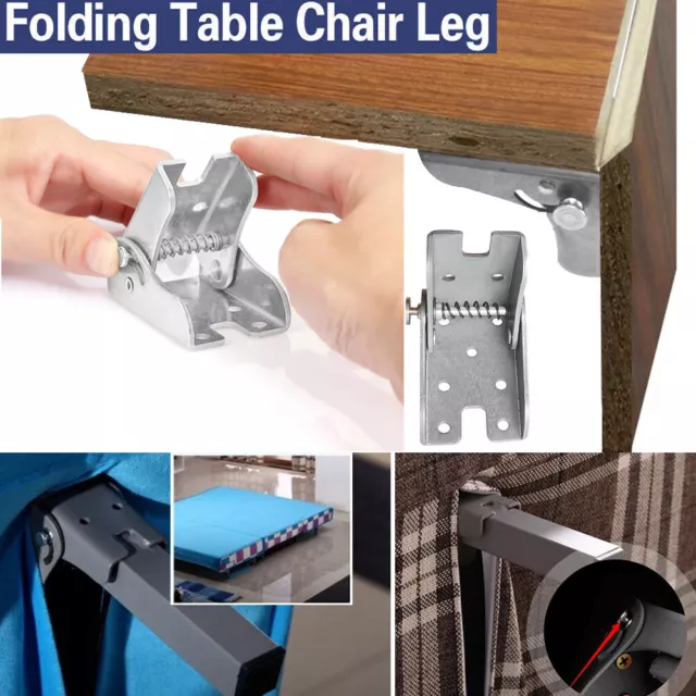 1pc Folding Hinge Table Legs Brackets Self-Locking Fold Feet