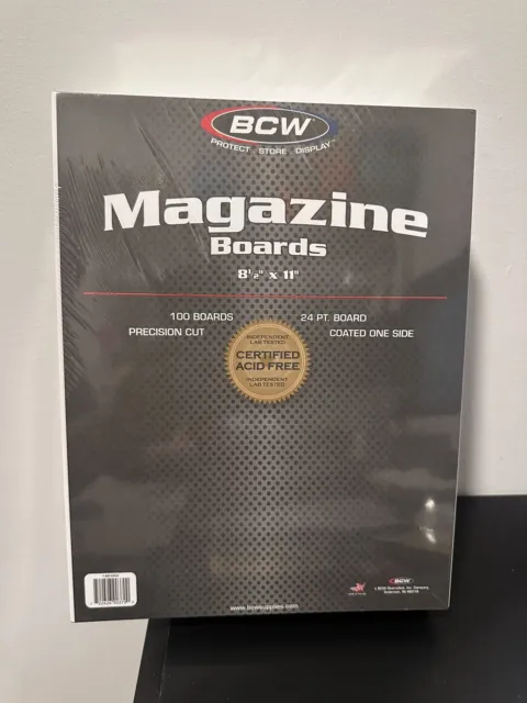 BCW Magazine Bags And Boards - Acid Free Archival Magazine Storage - Single Sets