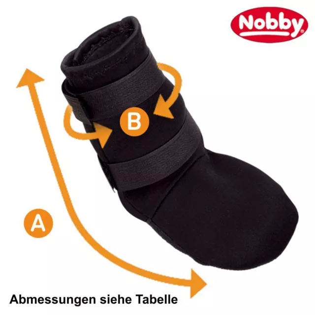 Nobby Pfotenschutz-Schuhe - 2 Stück - Nylon Neopren wasserabweisend - Hundeschuh