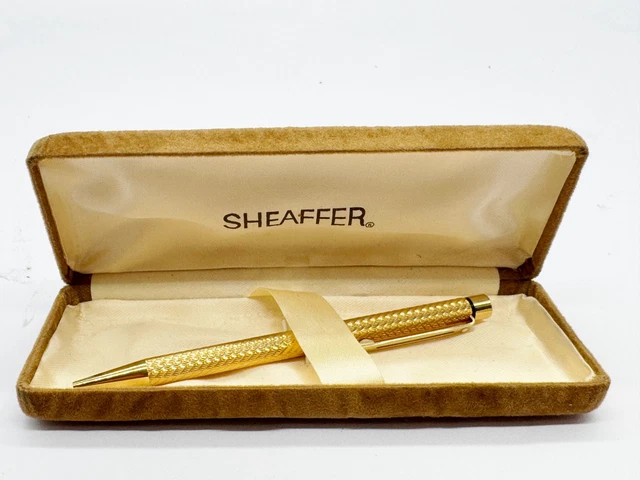 Stylo à Bille Sheaffer Crest Plaqué Or - Occasion, Marque Cross, Couleur Noir Et Or
