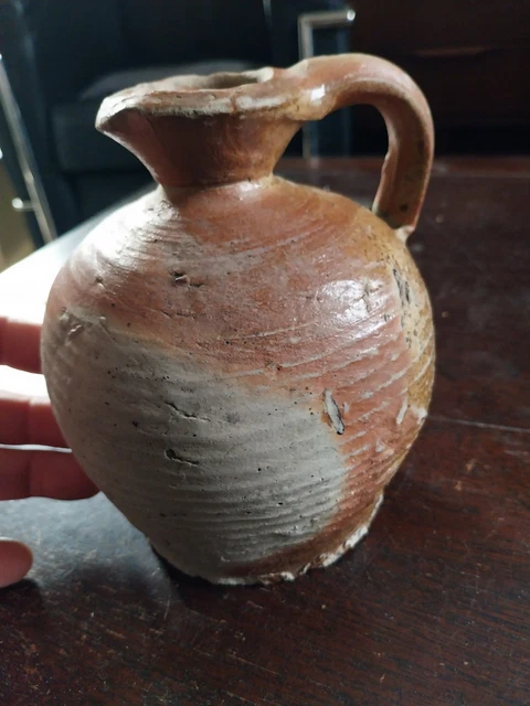 Dînetté De Poupée 8 Pièces En Grès Ancien - Art Populaire Pichet Cruche Coupe
