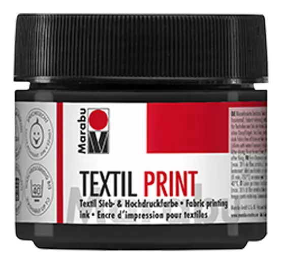 Marabu Textil Print - Textile Fabric Ink Screen Printing / Lino Printing -100 ml