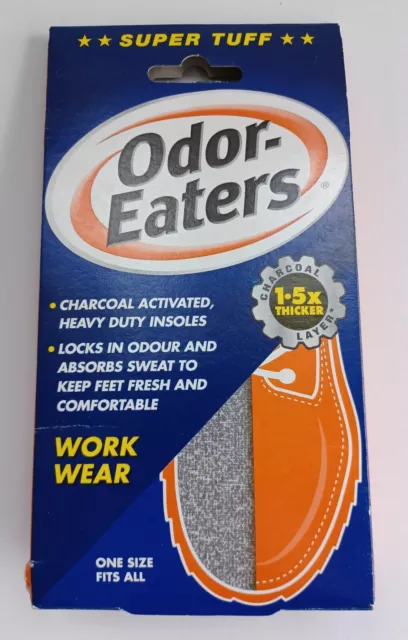 Odor-Eaters Super Tuff Charcoal Deodorising Insoles - One Size Fits All