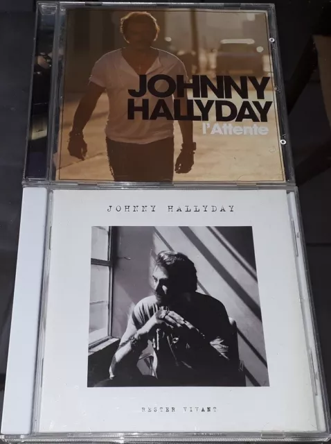 Johnny Hallyday Lot De 2 Albums Cd Rester Vivant Et L Attente