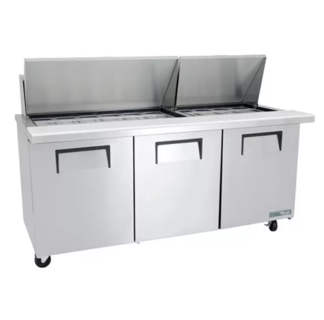 True 72" Sandwich/Salad Prep Table w/ Refrigerated Base