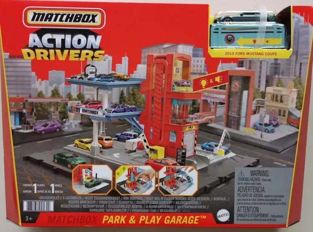 Matchbox Action Drivers - Parkgarage - HBL60 mit Geräuschen - NEU