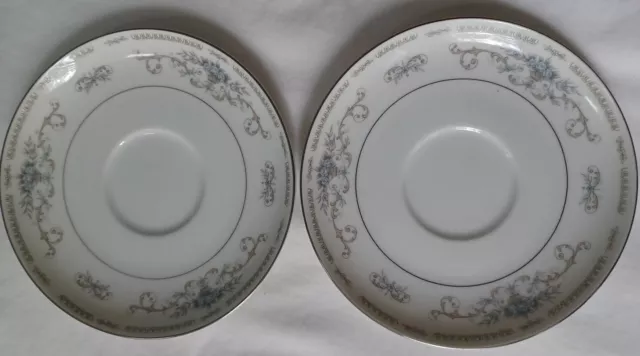 Vintage Diane By WADE Fine PORCELAIN China Saucers Made In Japan Set Of 2