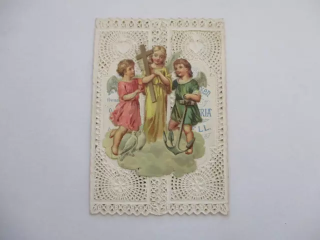 Religiosa Ancienne Image Pieuse Canivet Broderie Andenken An Maria Zell