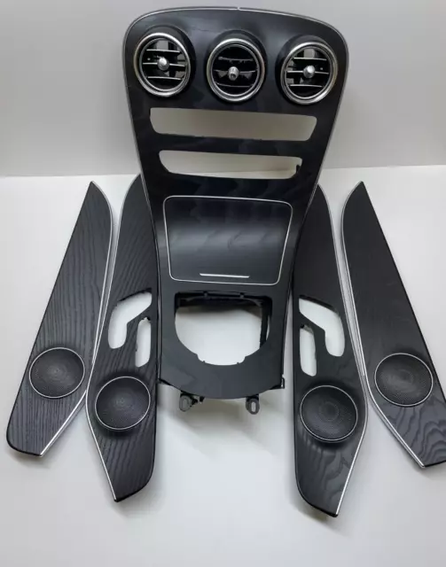 Mercedes Benz W205 W253 Central Console Wood Trim Surrounding Strip Door Set