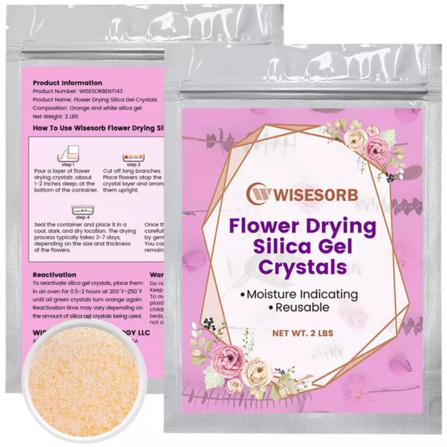 6LBS Silica Gel Flower Drying Crystals Orange to Green Color