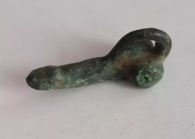 Fine Wearable Ancient Roman Bronze Phallic Pendant 200-300 Ad