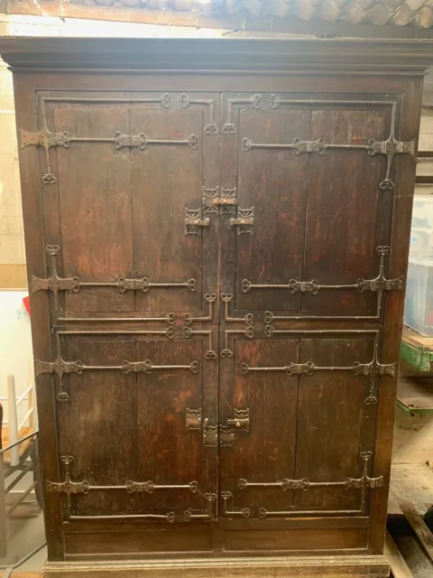 Wonderful Cupboard 16th Century Dutch Flemish Vintage Antique Wardrobe
