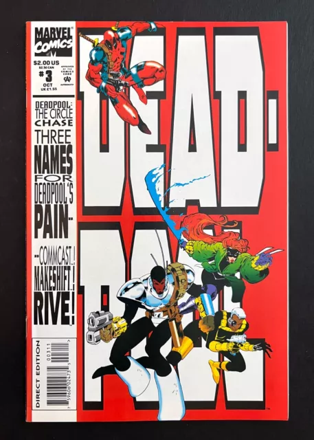 DEADPOOL: THE CIRCLE CHASE #3 Hi-Grade 1st Solo Series Madureira Marvel 1993