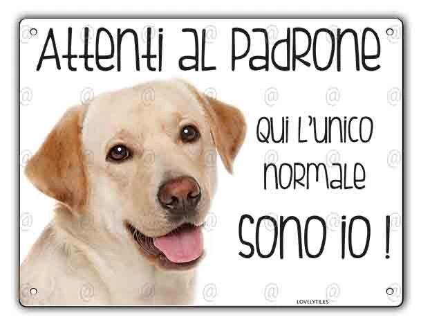 Targa Metallo Lovelytiles - ATTENTI Al Cane Rottweiler Con Scritta 'Esiste La Vita Dopo La Morte?' - Foto 12