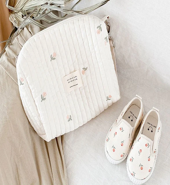 Mommy Bag Organizer Cute Bear Embroidery Newborn Baby Diaper Nappy Pouch Storage 11