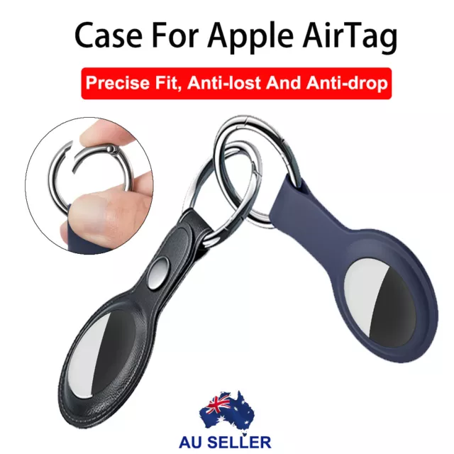 For Apple AirTag Silicone Leather Case Protective Cover Location Tracker Air Tag