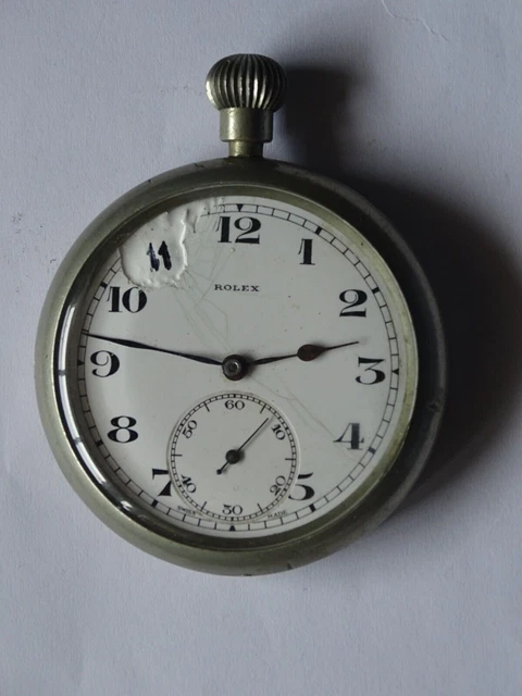 Cadran De Montre De Pouce Antique 45 Mm Chiffres Romains – Pour Pièces Ou Réparation, Occasion
