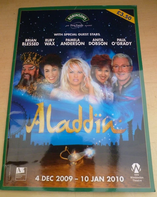 PAMELA ANDERSON PAUL O'Grady Brian Blessed Wimbledon Pantomime Program ...