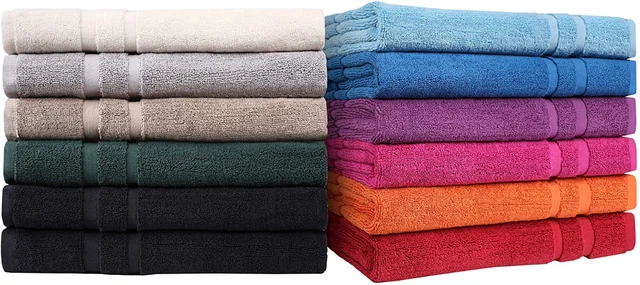 Badvorleger Badematte Duschvorleger | 50x80cm | 2er Pack | 100% Baumwolle |