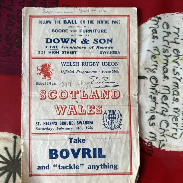 1950 Scotland v Wales Swansea