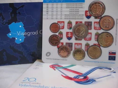 Slowakei 2011 Kms Münzen Coin Set St Bu - 20 Jahre Visegrad Gruppe - 5,88 Euro