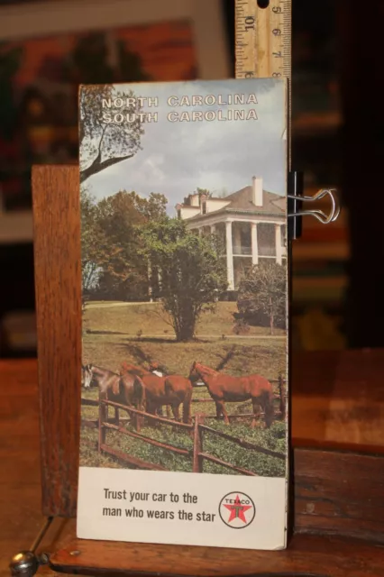 Vintage Texaco North South Carolina Travel Map