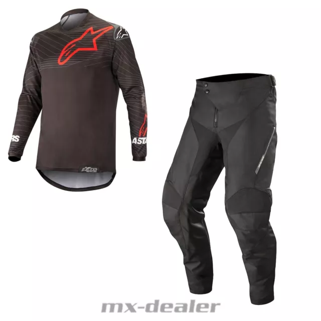 Alpinestars Enduro Noir Venture R Motocross MX Combo Traverser Pantalon Jersey