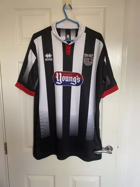 Grimsby Town Football  Home Shirt  errea Size 5XL  Pit to Pit 26 inches