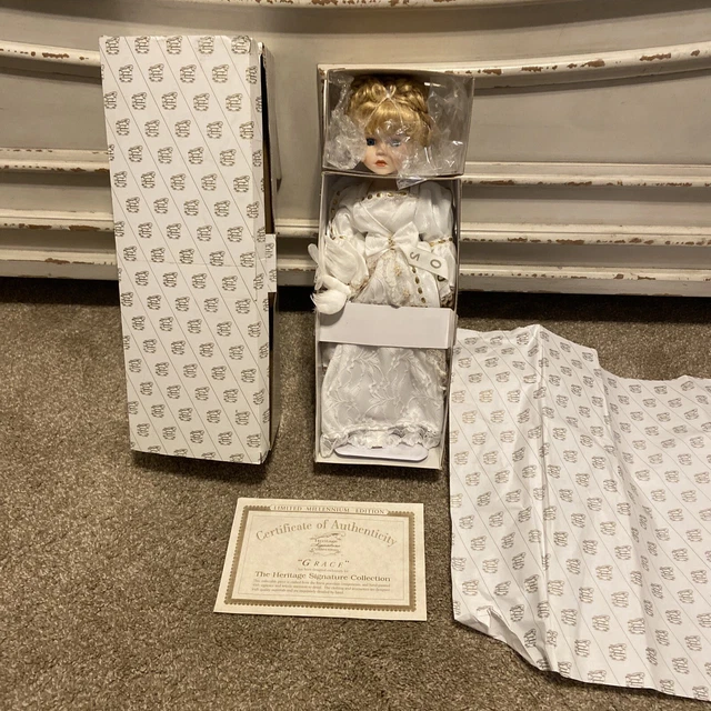 HERITAGE SIGNATURE COLLECTION Guardian Angel Doll Grace w/ Stand 12244